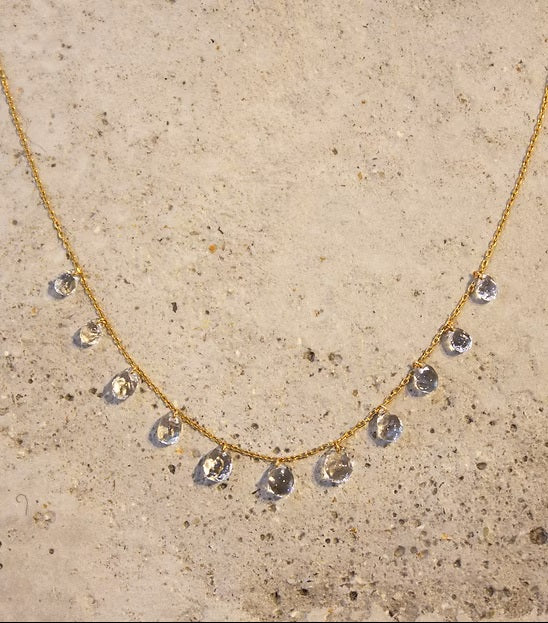 11 Drop Necklace K10YG