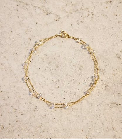 Loop 2 Line Bracelet K10YG