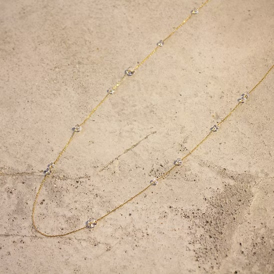 Loop Long Necklace K10YG