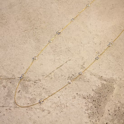 Loop Long Necklace K10YG