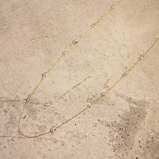 Loop Long Necklace K10YG