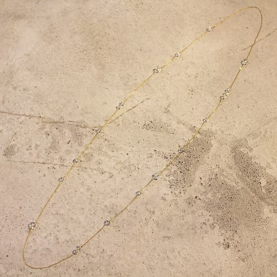 Loop Long Necklace K10YG