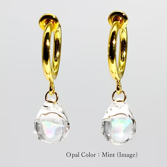Hoop Earring ロジウムメッキ
