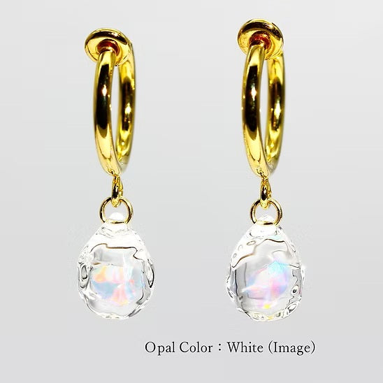 Hoop Earring ロジウムメッキ