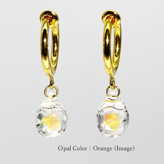 Hoop Earring ロジウムメッキ