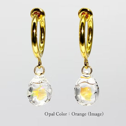 Hoop Earring ロジウムメッキ