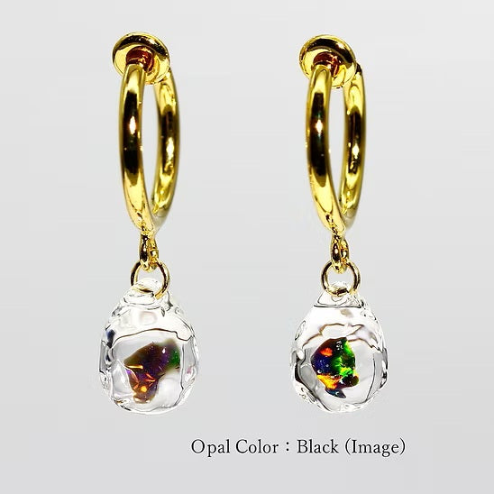 Hoop Earring ロジウムメッキ