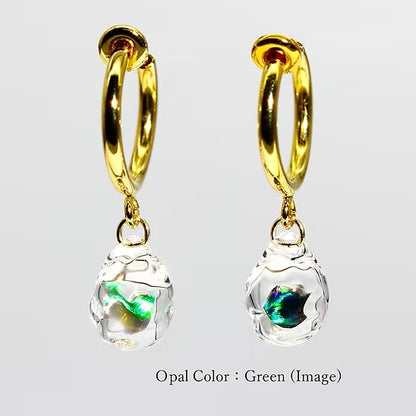 Hoop Earring ロジウムメッキ