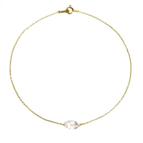 Ellipse Anklet K10YG