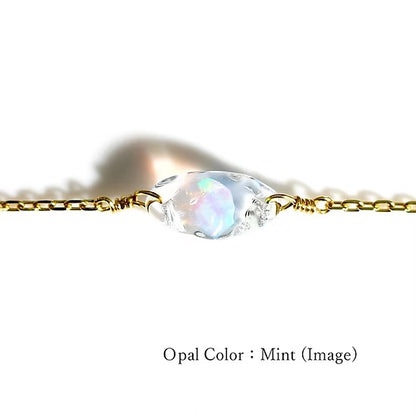 Ellipse Anklet K10YG