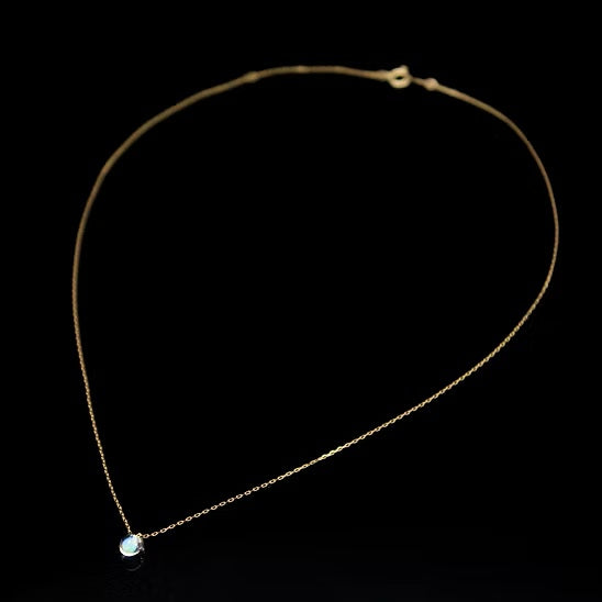 S Drop Necklace K18
