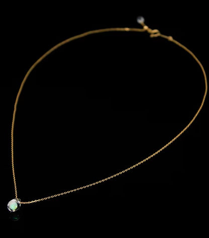 M Drop Necklace K18